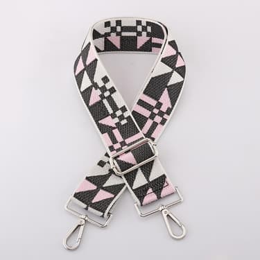Black and Pink Abstract strap